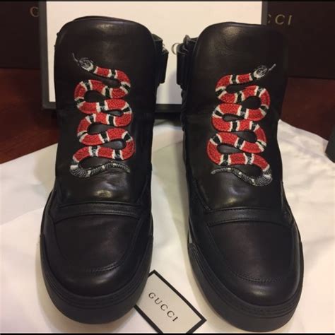 gucci coral snake appliques high top|Gucci High Top Sneakers for Men .